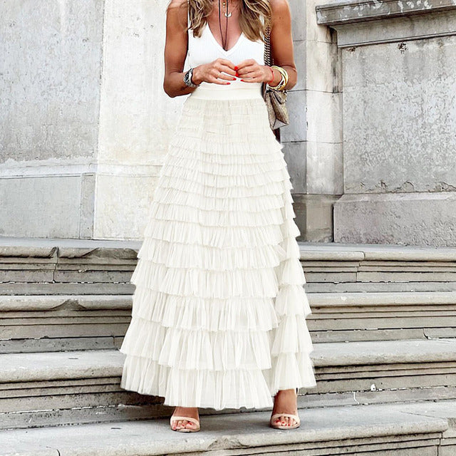 Falda elegante larga Maglem