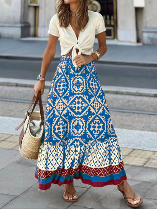 Falda con estampado
