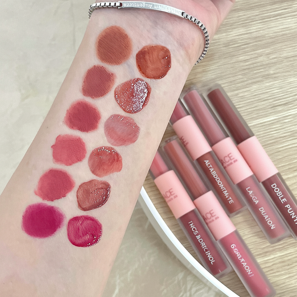Lip Gloss Doble Punta CACE 6 Tonos a Elegir