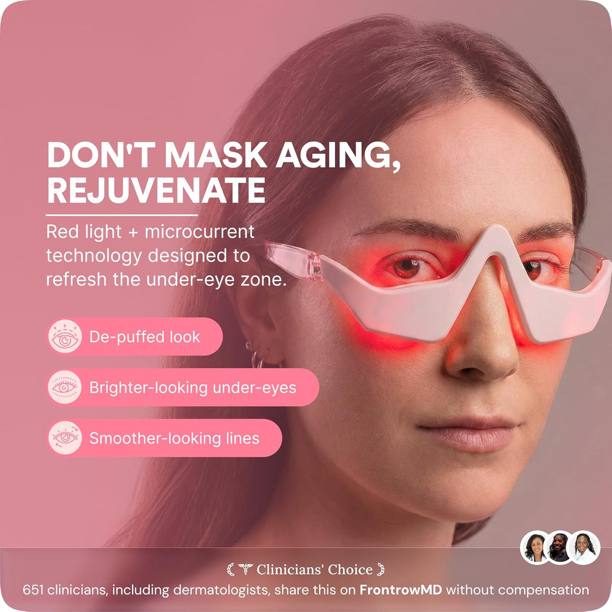 GlowlyLens Redlight + Microcurrent Glasses