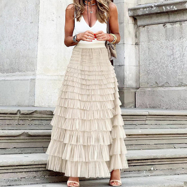 Falda elegante larga Maglem