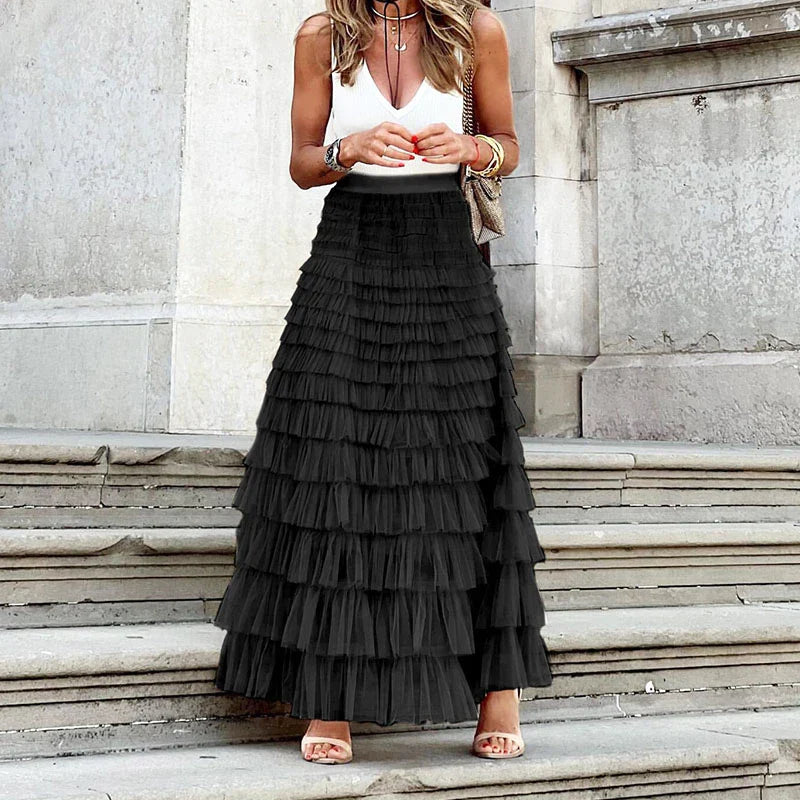 Falda elegante larga Maglem