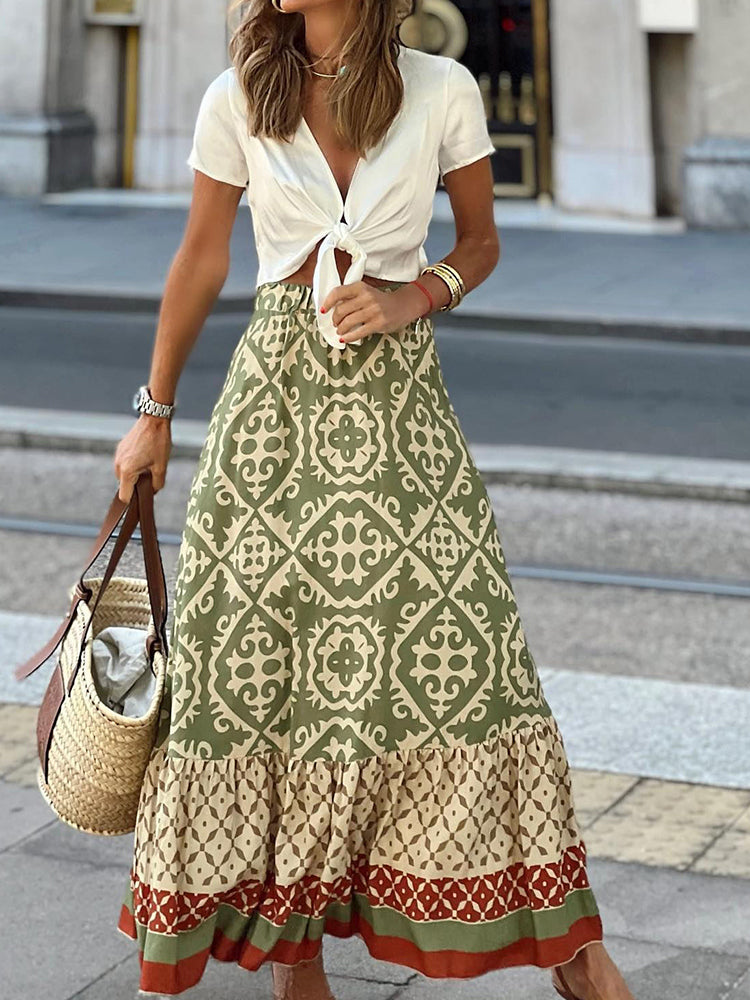 Falda con estampado