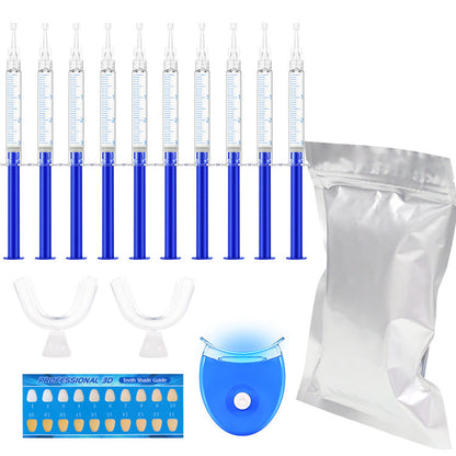 Kit de Gel Blanqueador Dental con Luz LED Pequeña para Uso en Casa