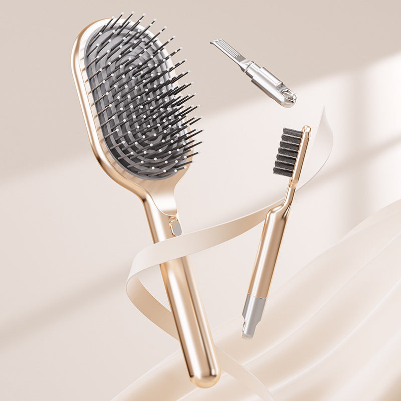 Cepillo para Cabello Largo con Base Adhesiva y Estuche Organizador