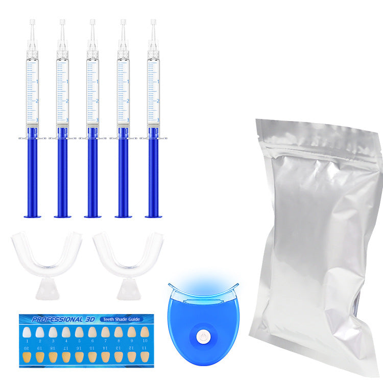 Kit de Gel Blanqueador Dental con Luz LED Pequeña para Uso en Casa