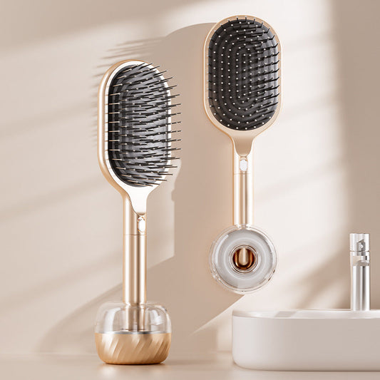 Cepillo para Cabello Largo con Base Adhesiva y Estuche Organizador