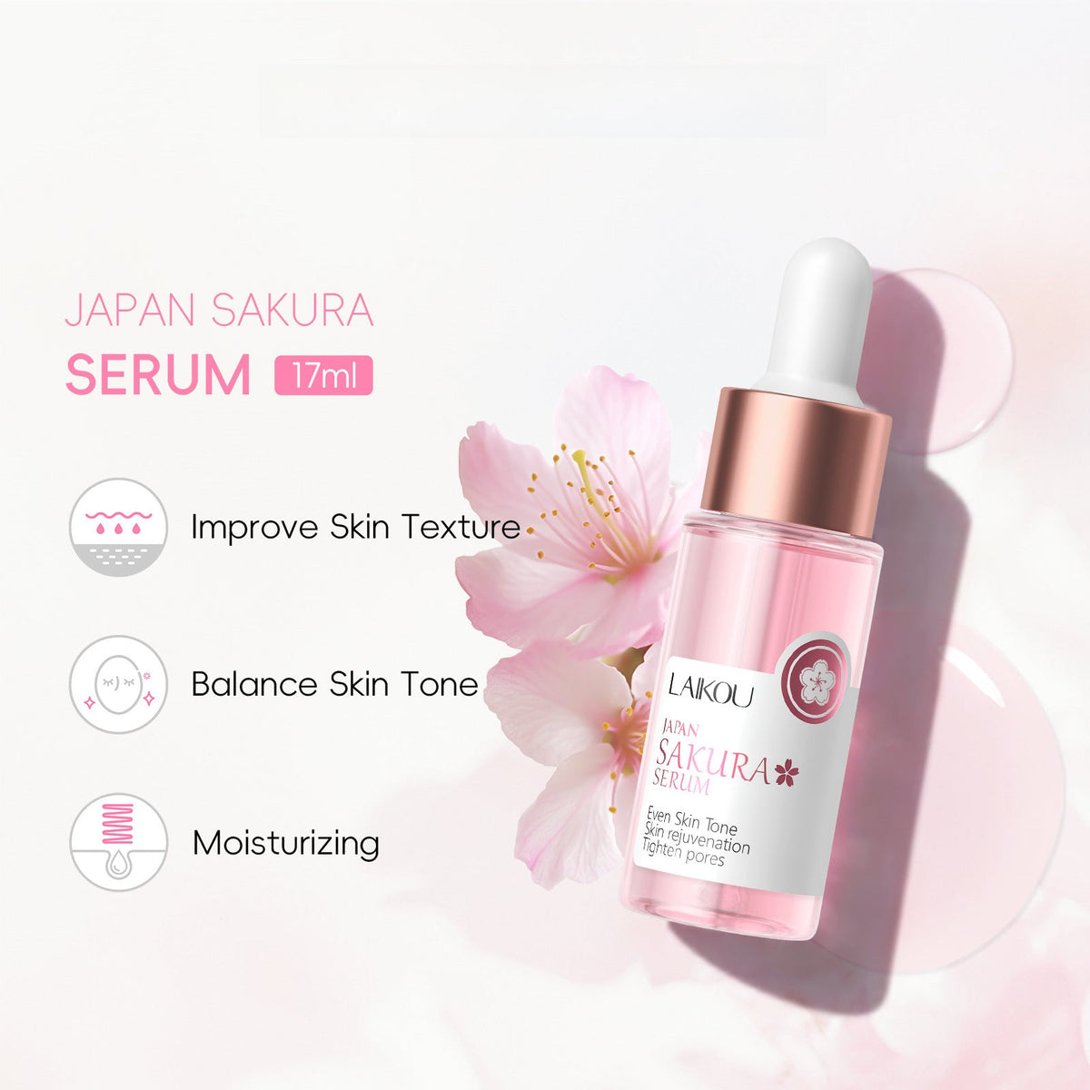 Sérum Esencia de Cereza Japonesa – Hidratante y Reparador, 17 ml