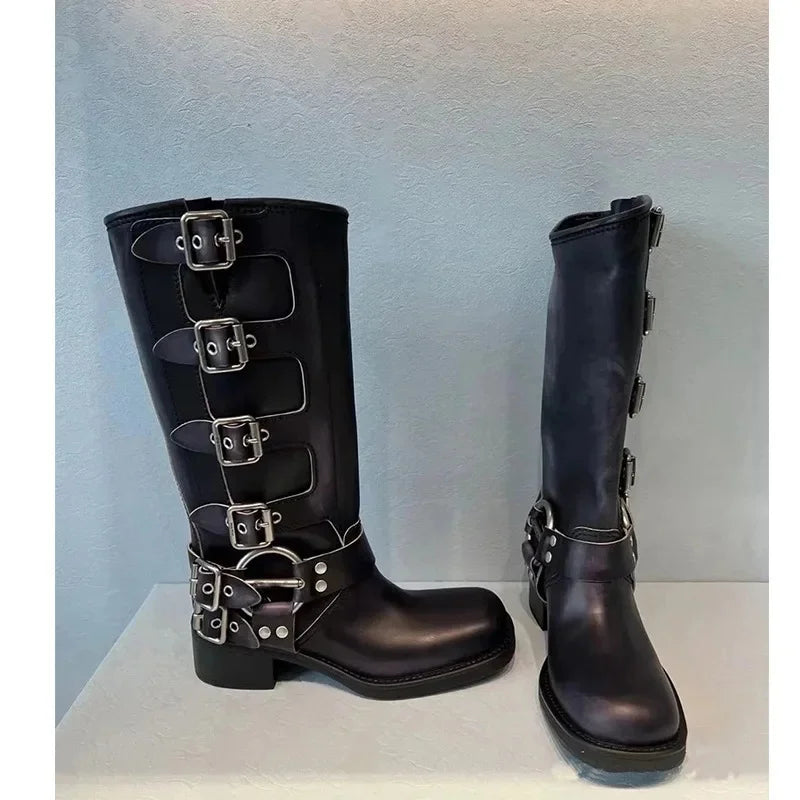 Botas Buckle Fashion