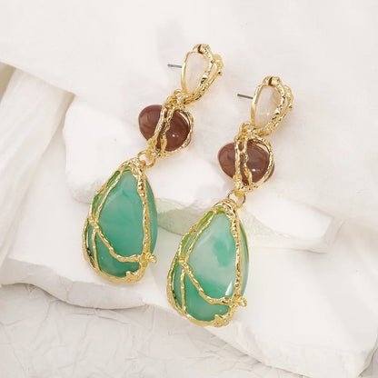 Pendientes Esmeralda Boho