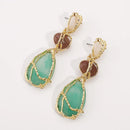 Pendientes Esmeralda Boho