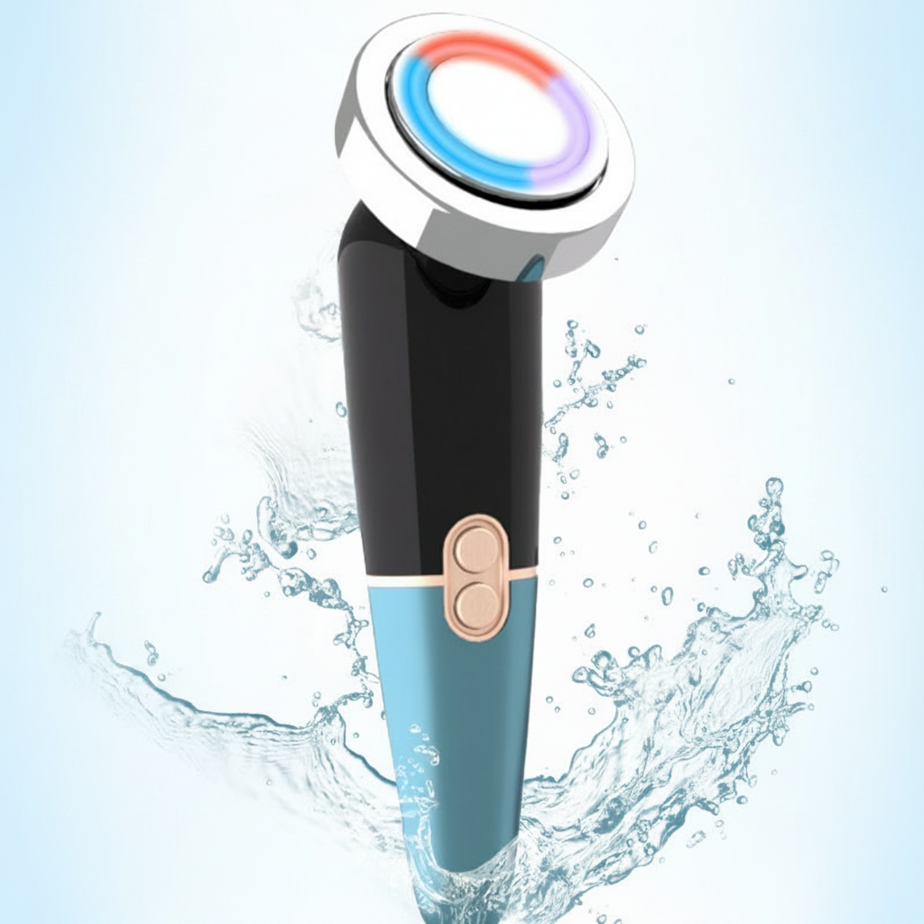 Dispositivo Facial Luz Roja y Azul con Masaje Vibratorio