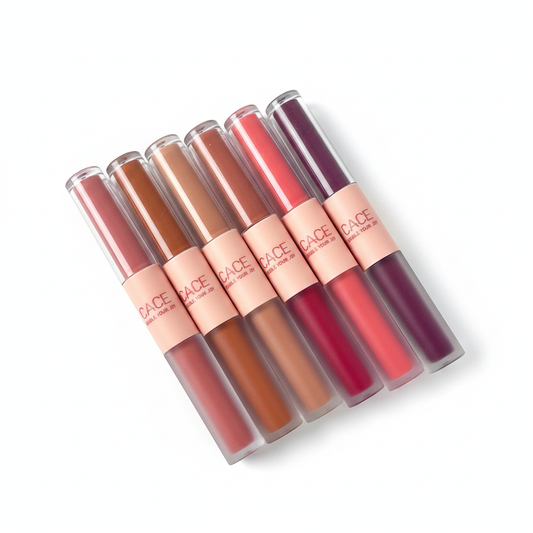 Lip Gloss Doble Punta CACE 6 Tonos a Elegir