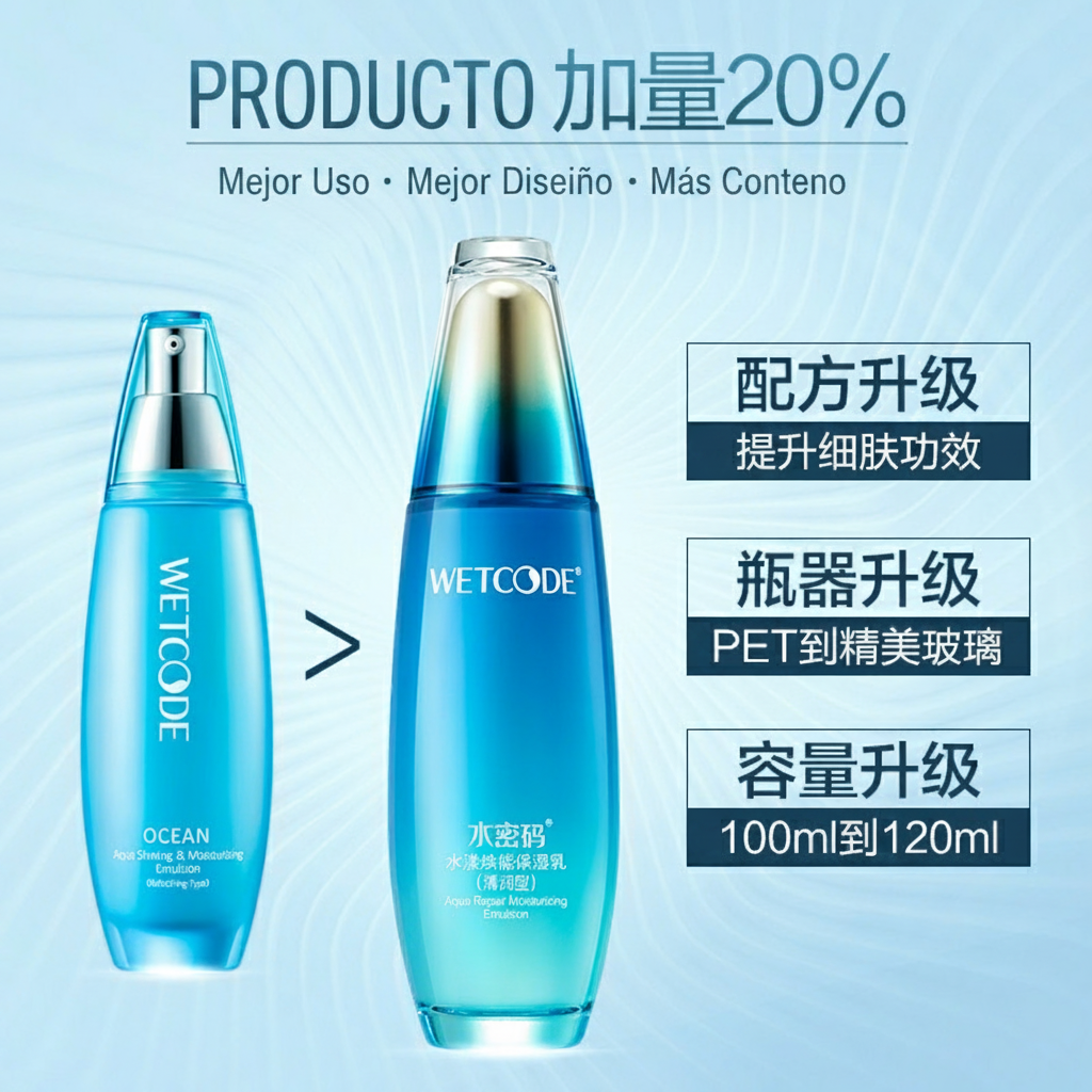 Loción Hidratante WETCODE Serie Océano 120ml Piel Seca