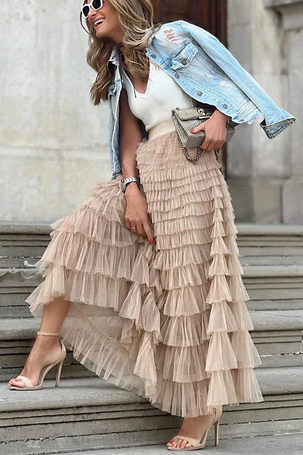 Falda elegante larga Maglem